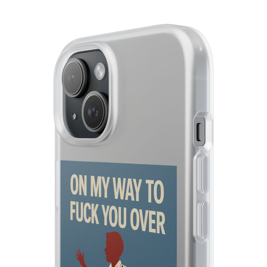 Sarkastische Handyhülle – „On my way to f*ck you over“ | Retro-Rennkind mit Punch-Phone Case-True Insights