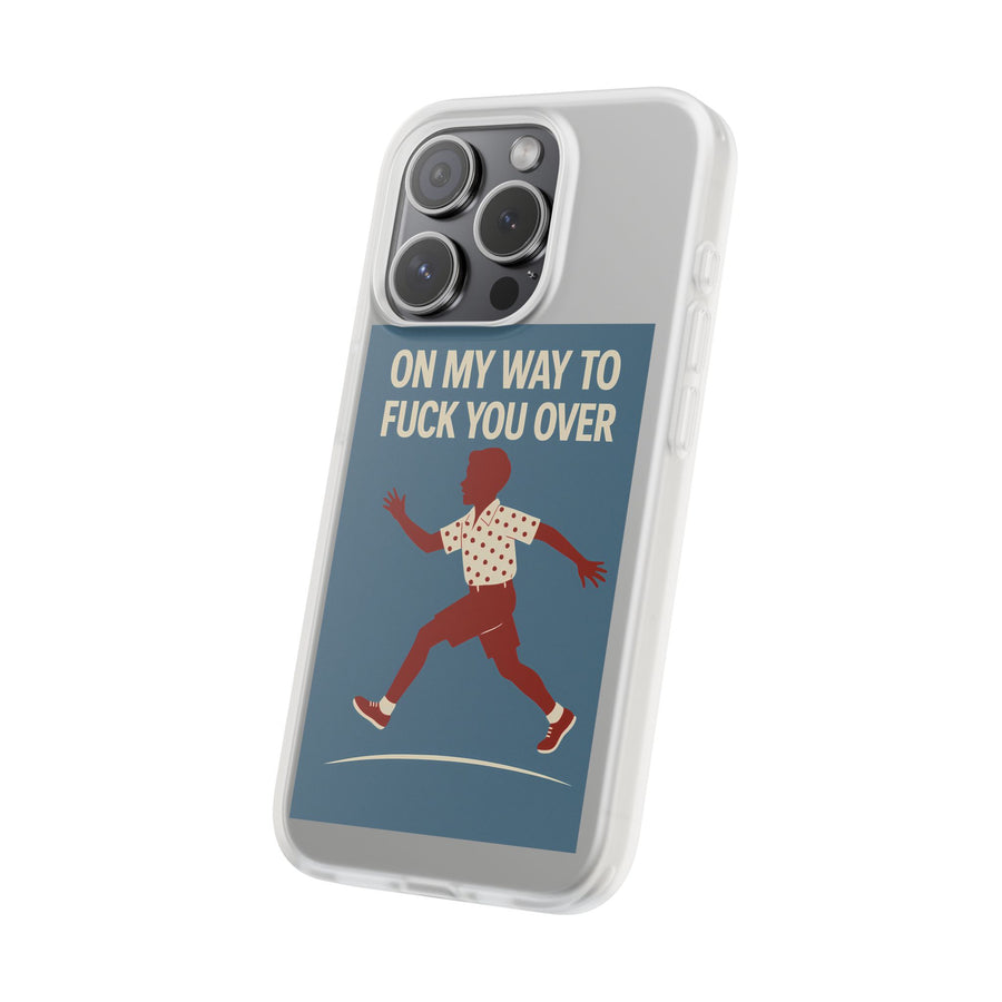Sarkastische Handyhülle – „On my way to f*ck you over“ | Retro-Rennkind mit Punch-Phone Case-True Insights
