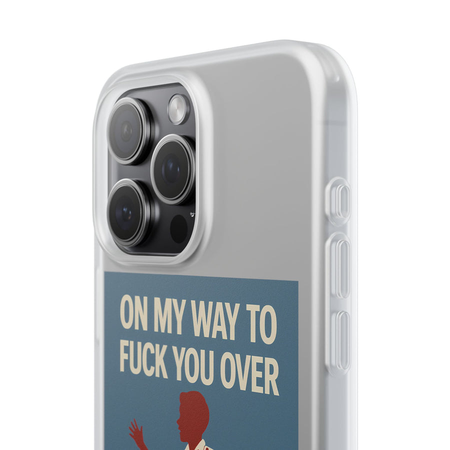 Sarkastische Handyhülle – „On my way to f*ck you over“ | Retro-Rennkind mit Punch-Phone Case-True Insights