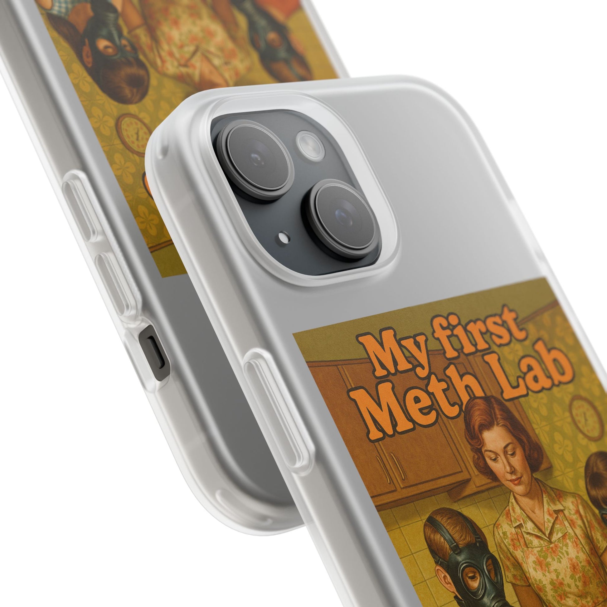 Satirisches Familienmotiv mit Chemie-Charme – stoßfest, kabellos ladbar & herrlich provokant.-Phone Case-True Insights