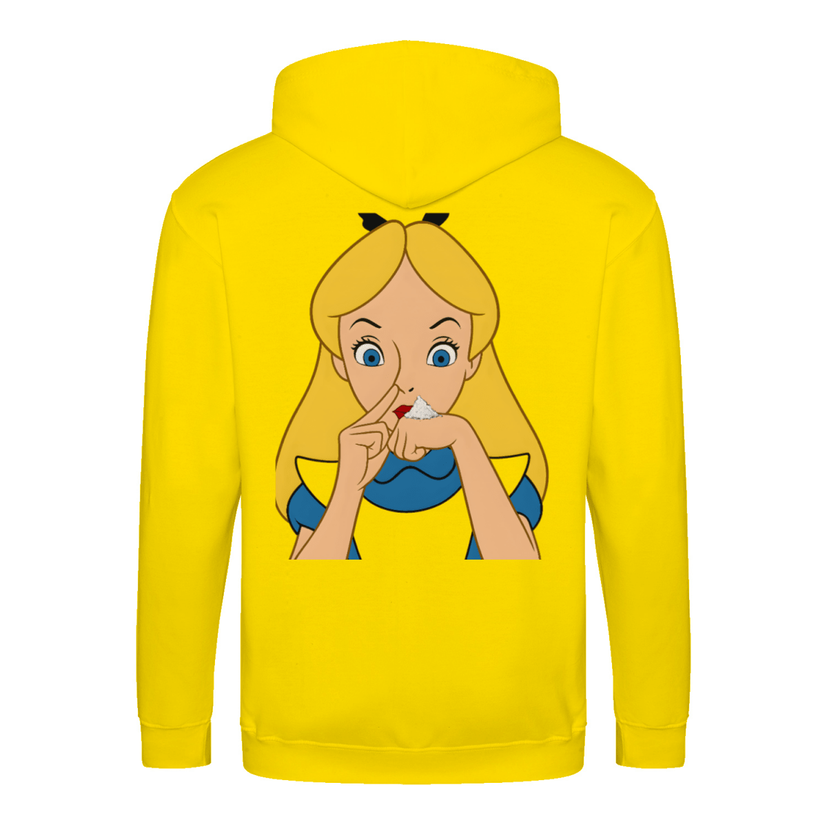 Shhh Hoodie – Cartoon-Hoodie mit geheimnisvollem Backprint & Augen-Design | Satirische Streetwear mit Ironie-Zip Hoodie-True Insights