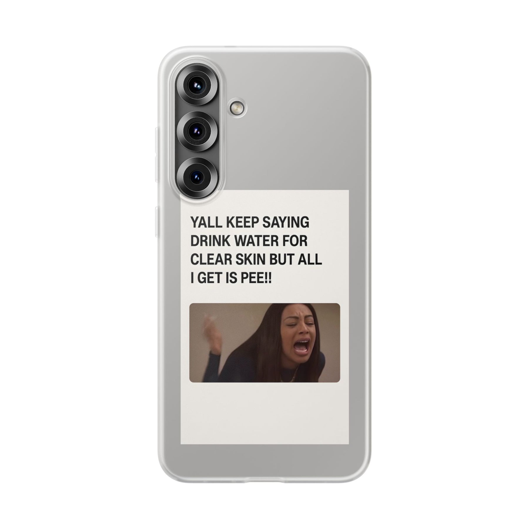 Skincare Meme Handyhülle – „All I Get Is Pee!“ | Selfcare mit Humor-Phone Case-True Insights