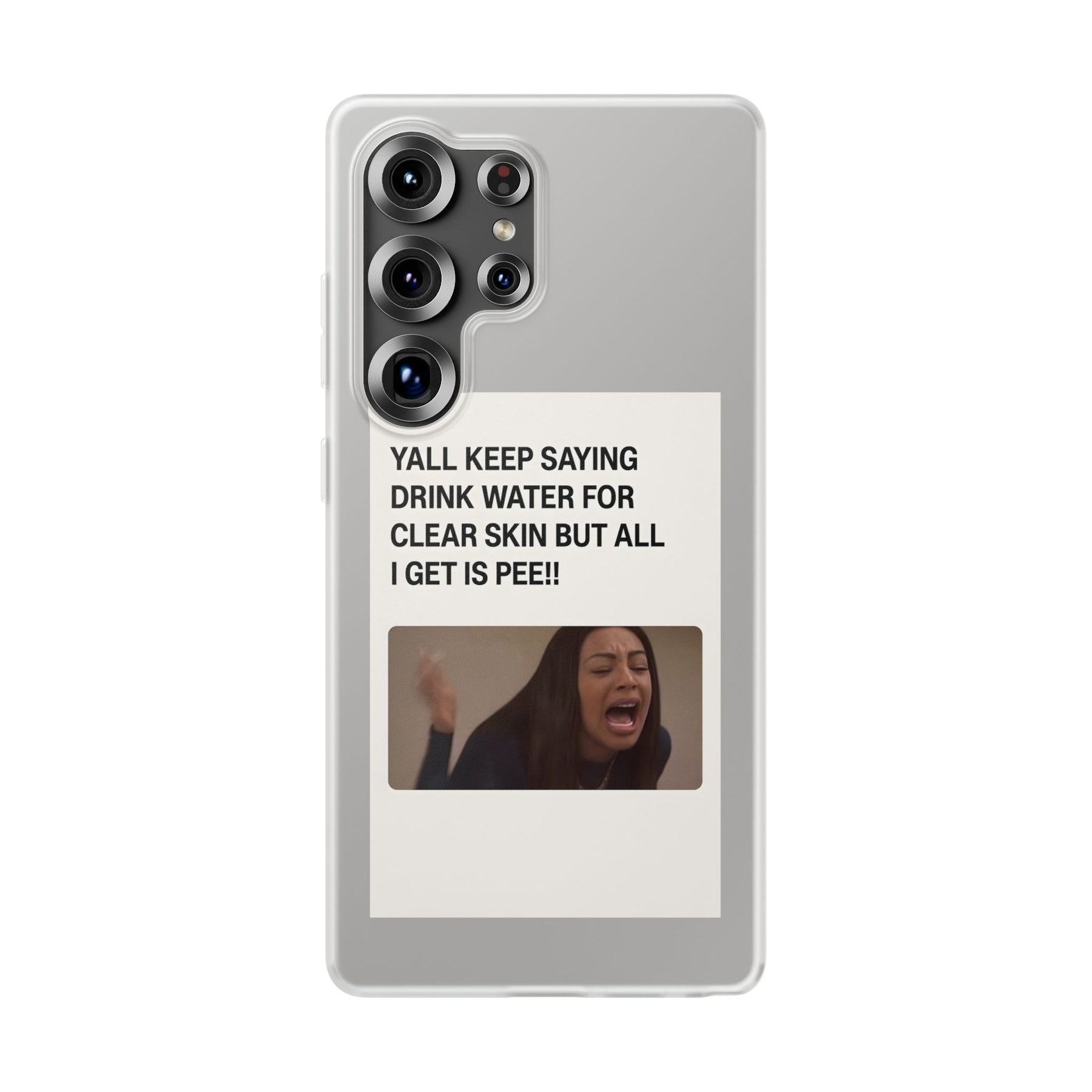 Skincare Meme Handyhülle – „All I Get Is Pee!“ | Selfcare mit Humor-Phone Case-True Insights