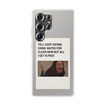 Skincare Meme Handyhülle – „All I Get Is Pee!“ | Selfcare mit Humor-Phone Case-True Insights