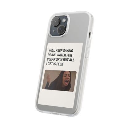 Skincare Meme Handyhülle – „All I Get Is Pee!“ | Selfcare mit Humor-Phone Case-True Insights