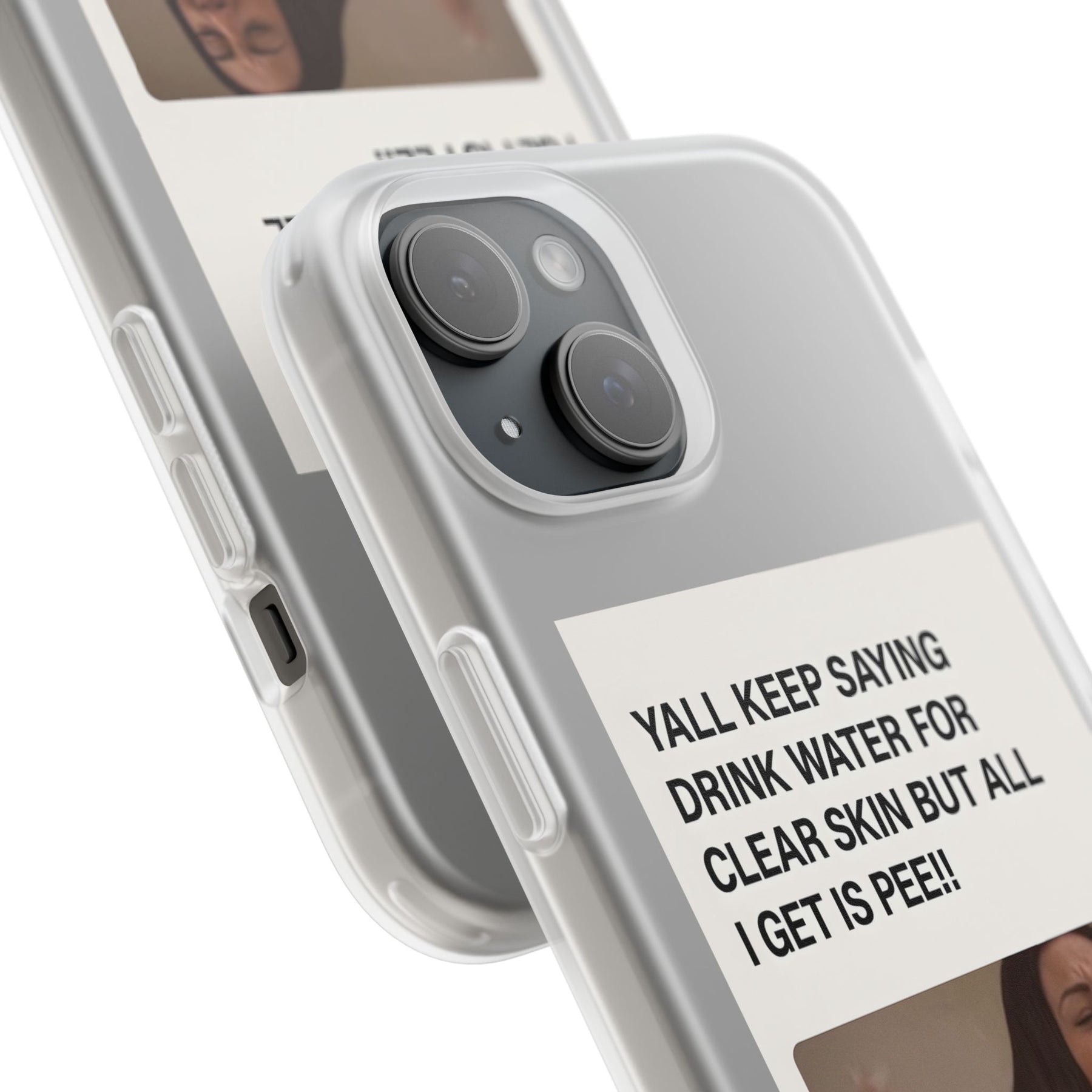 Skincare Meme Handyhülle – „All I Get Is Pee!“ | Selfcare mit Humor-Phone Case-True Insights