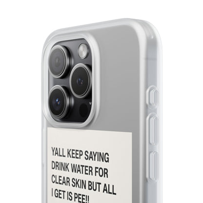 Skincare Meme Handyhülle – „All I Get Is Pee!“ | Selfcare mit Humor-Phone Case-True Insights