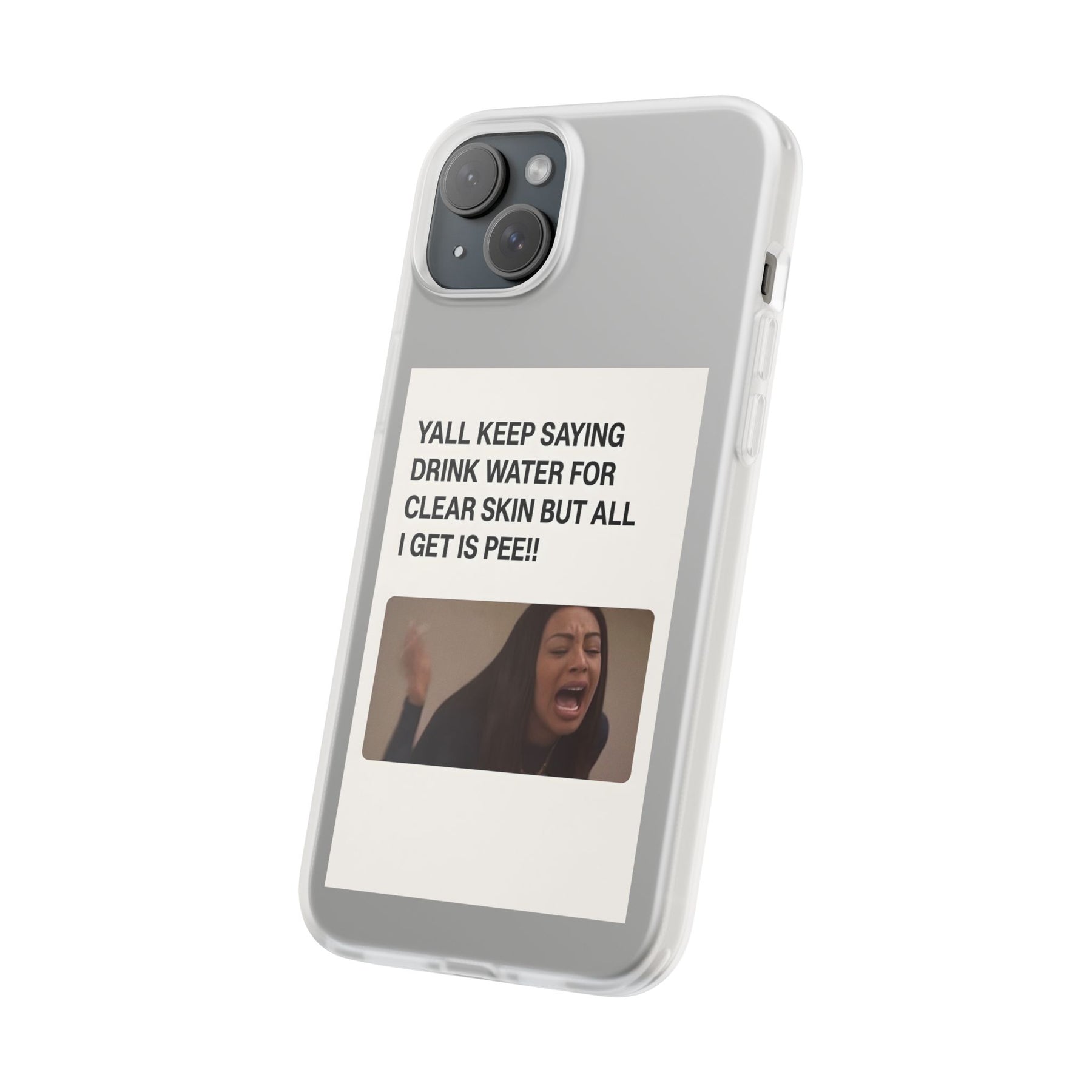 Skincare Meme Handyhülle – „All I Get Is Pee!“ | Selfcare mit Humor-Phone Case-True Insights