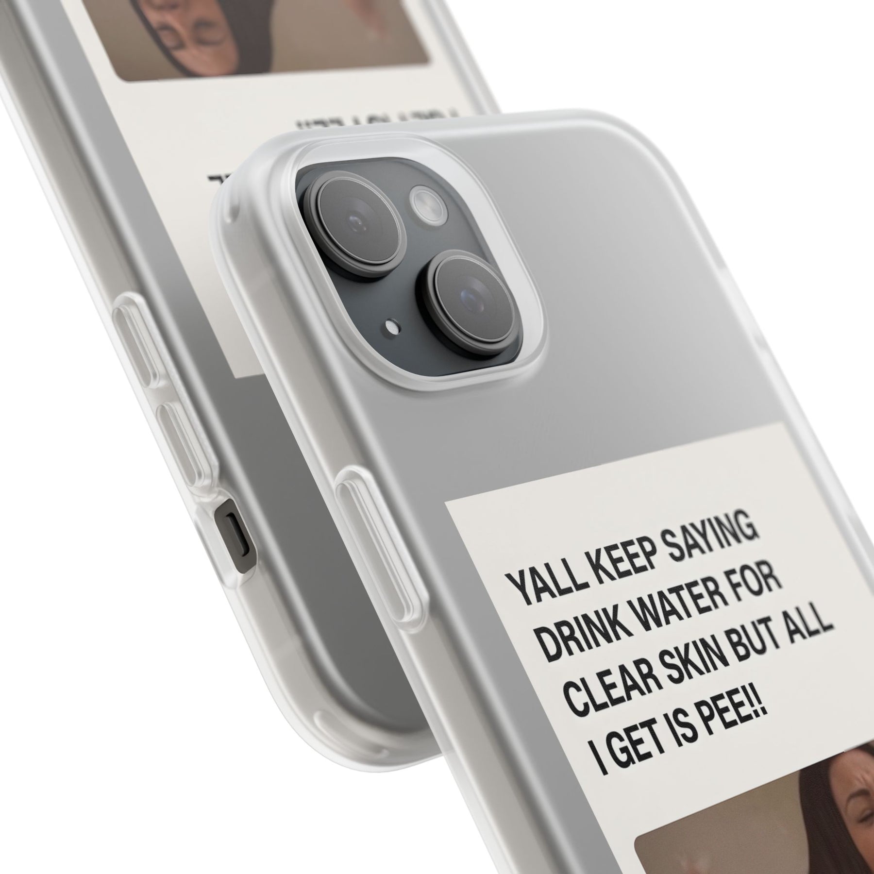 Skincare Meme Handyhülle – „All I Get Is Pee!“ | Selfcare mit Humor-Phone Case-True Insights