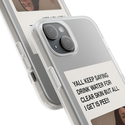 Skincare Meme Handyhülle – „All I Get Is Pee!“ | Selfcare mit Humor-Phone Case-True Insights