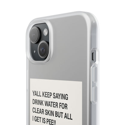 Skincare Meme Handyhülle – „All I Get Is Pee!“ | Selfcare mit Humor-Phone Case-True Insights