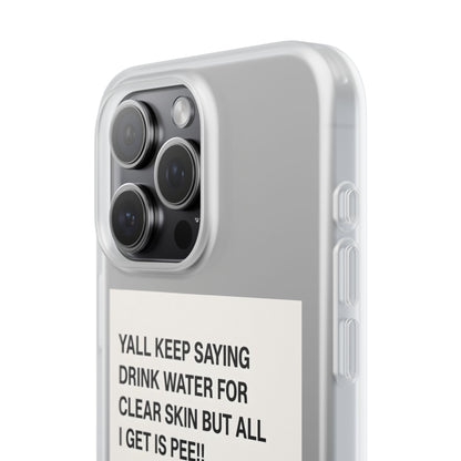 Skincare Meme Handyhülle – „All I Get Is Pee!“ | Selfcare mit Humor-Phone Case-True Insights