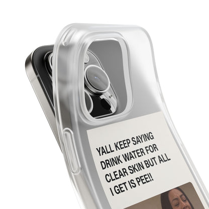 Skincare Meme Handyhülle – „All I Get Is Pee!“ | Selfcare mit Humor-Phone Case-True Insights