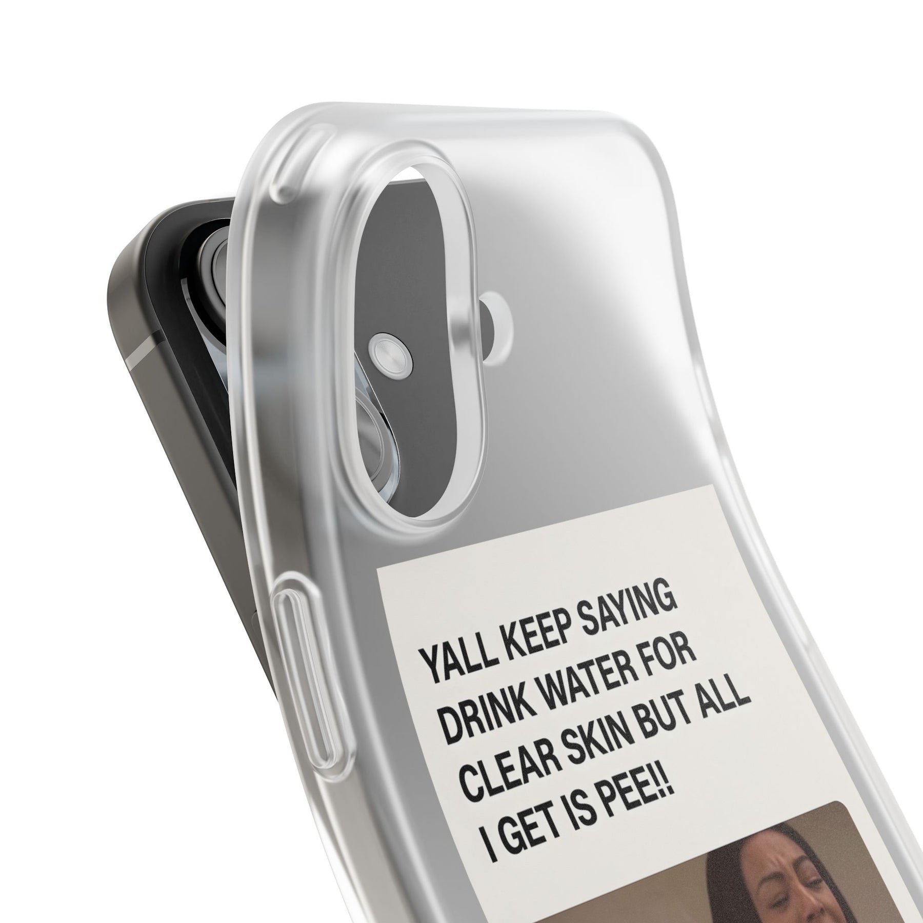 Skincare Meme Handyhülle – „All I Get Is Pee!“ | Selfcare mit Humor-Phone Case-True Insights