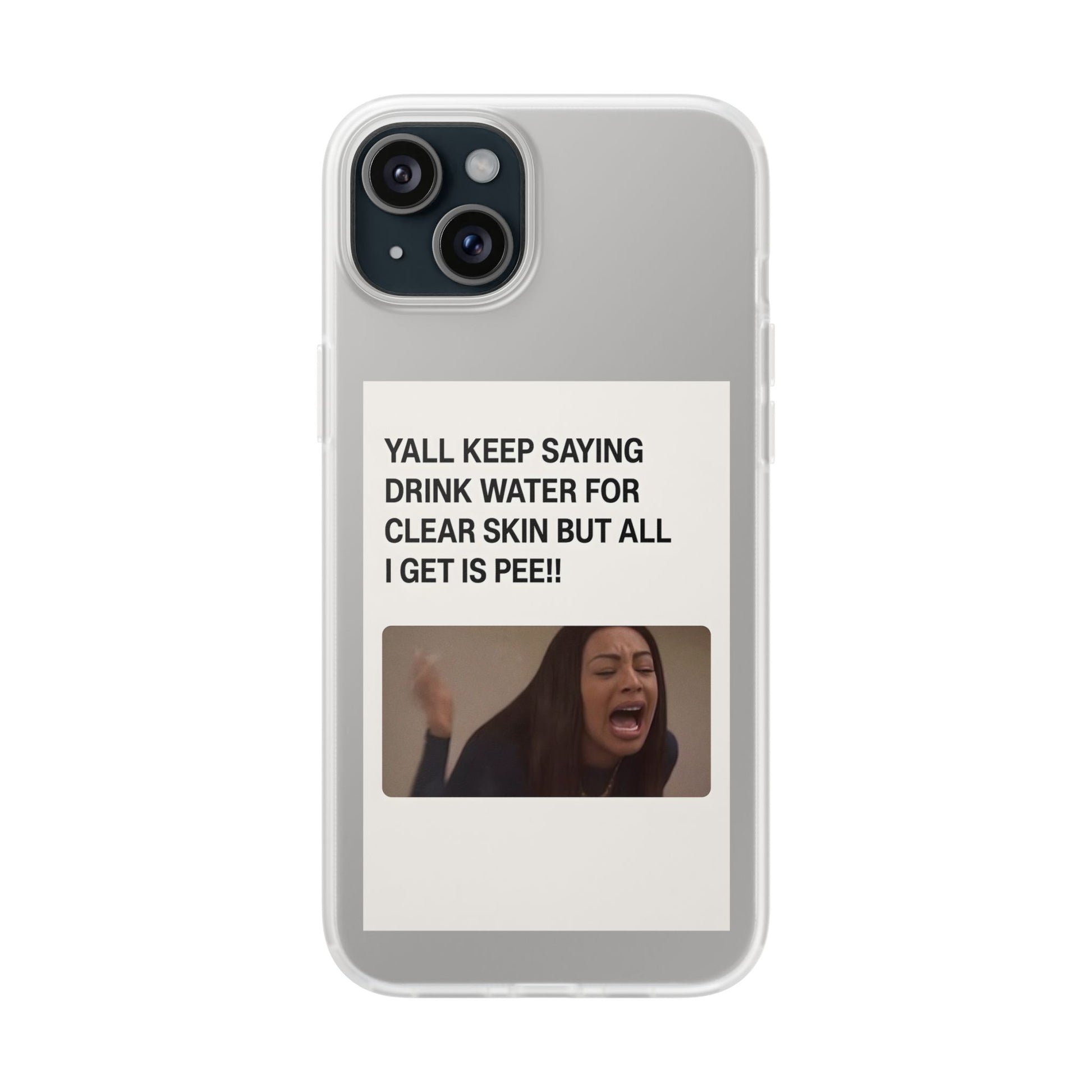 Skincare Meme Handyhülle – „All I Get Is Pee!“ | Selfcare mit Humor-Phone Case-True Insights