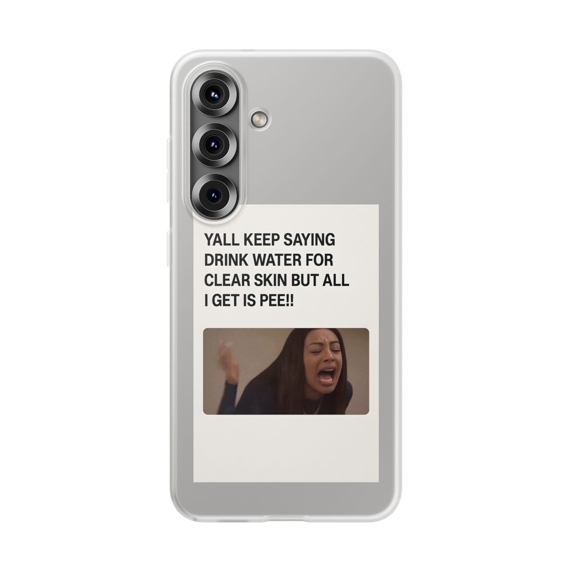 Skincare Meme Handyhülle – „All I Get Is Pee!“ | Selfcare mit Humor-Phone Case-True Insights