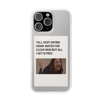 Skincare Meme Handyhülle – „All I Get Is Pee!“ | Selfcare mit Humor-Phone Case-True Insights