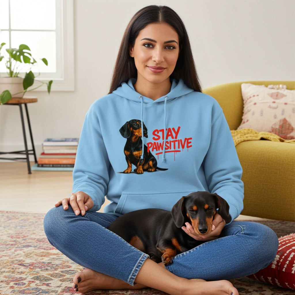 Stay Pawsitive Hoodie – Dackel-Style für positive Vibes-Hoodie-True Insights