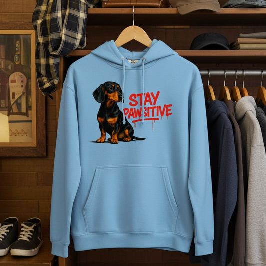 Stay Pawsitive Hoodie – Dackel-Style für positive Vibes
