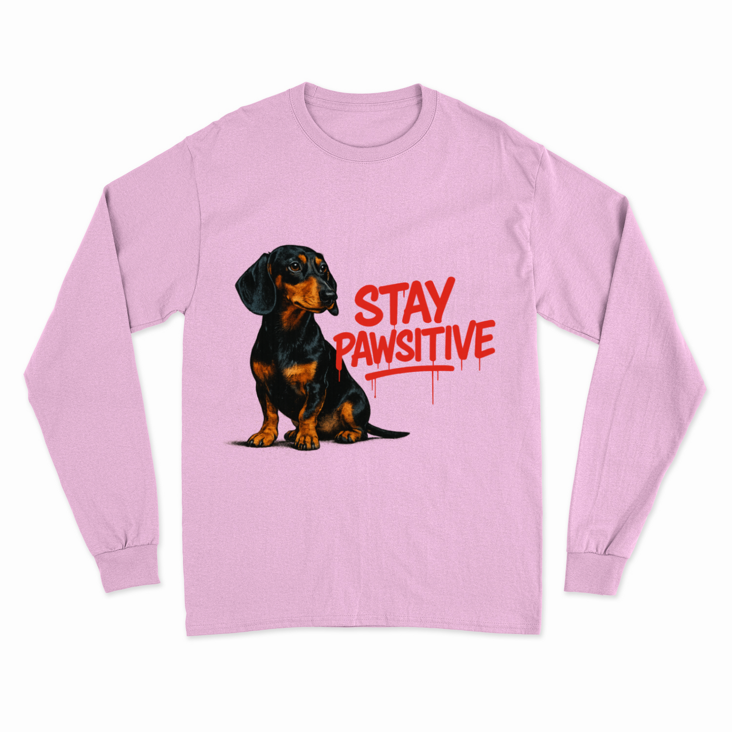 Stay Pawsitive Sweatshirt – Dackel-Power für warme, positive Tage-Sweatshirt-True Insights