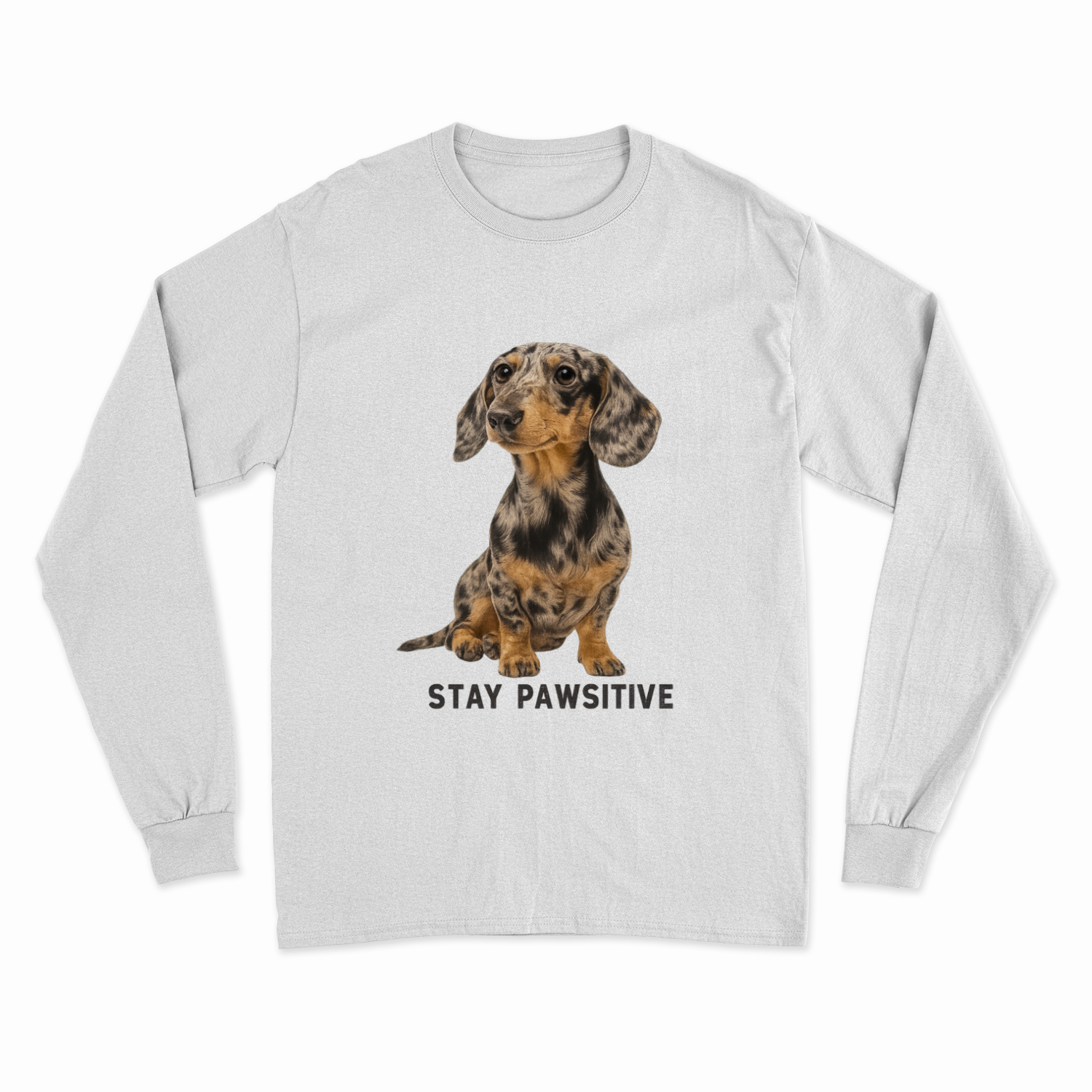 Stay Pawsitive Sweatshirt – Dackel-Power für warme, positive Tage-Sweatshirt-True Insights