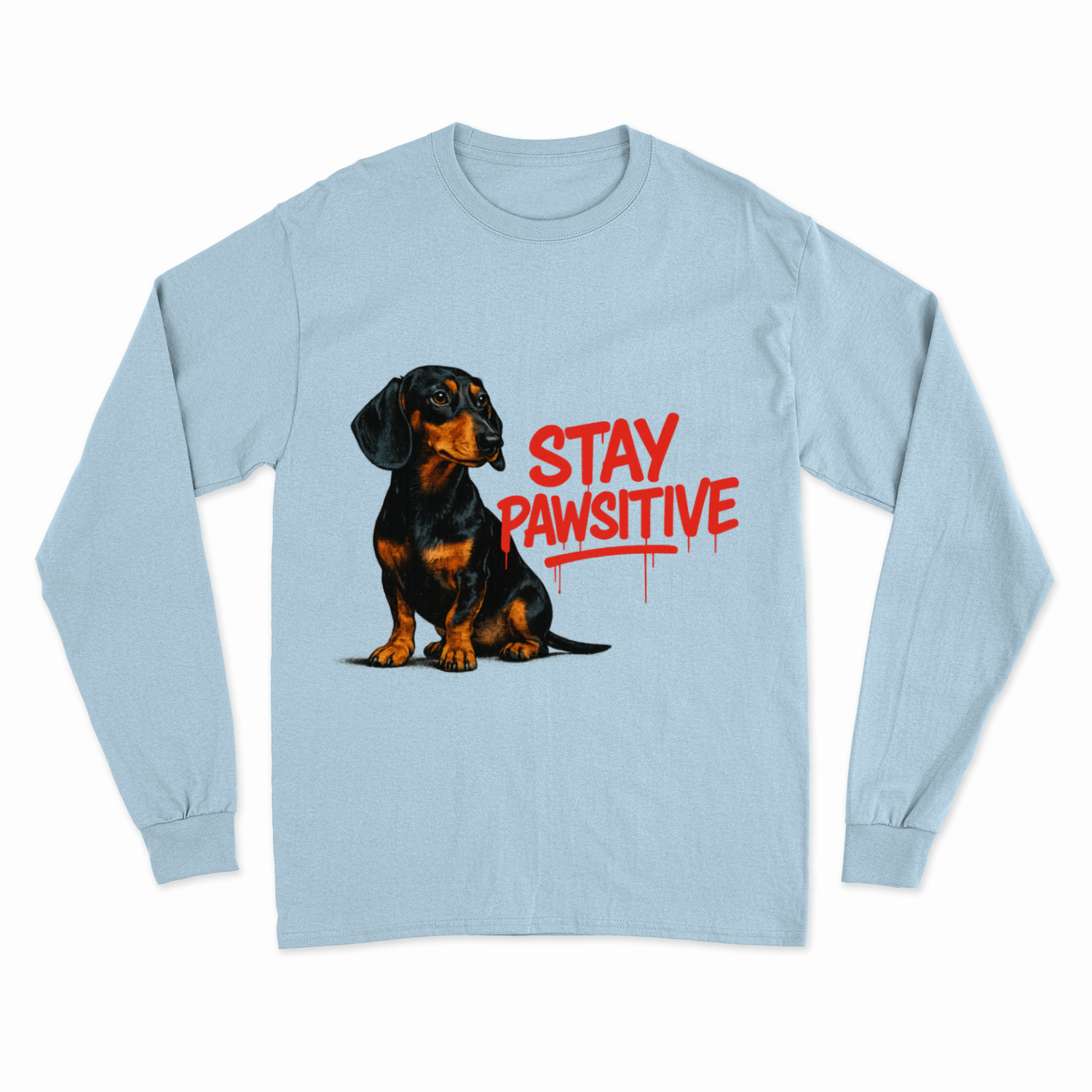 Stay Pawsitive Sweatshirt – Dackel-Power für warme, positive Tage-Sweatshirt-True Insights