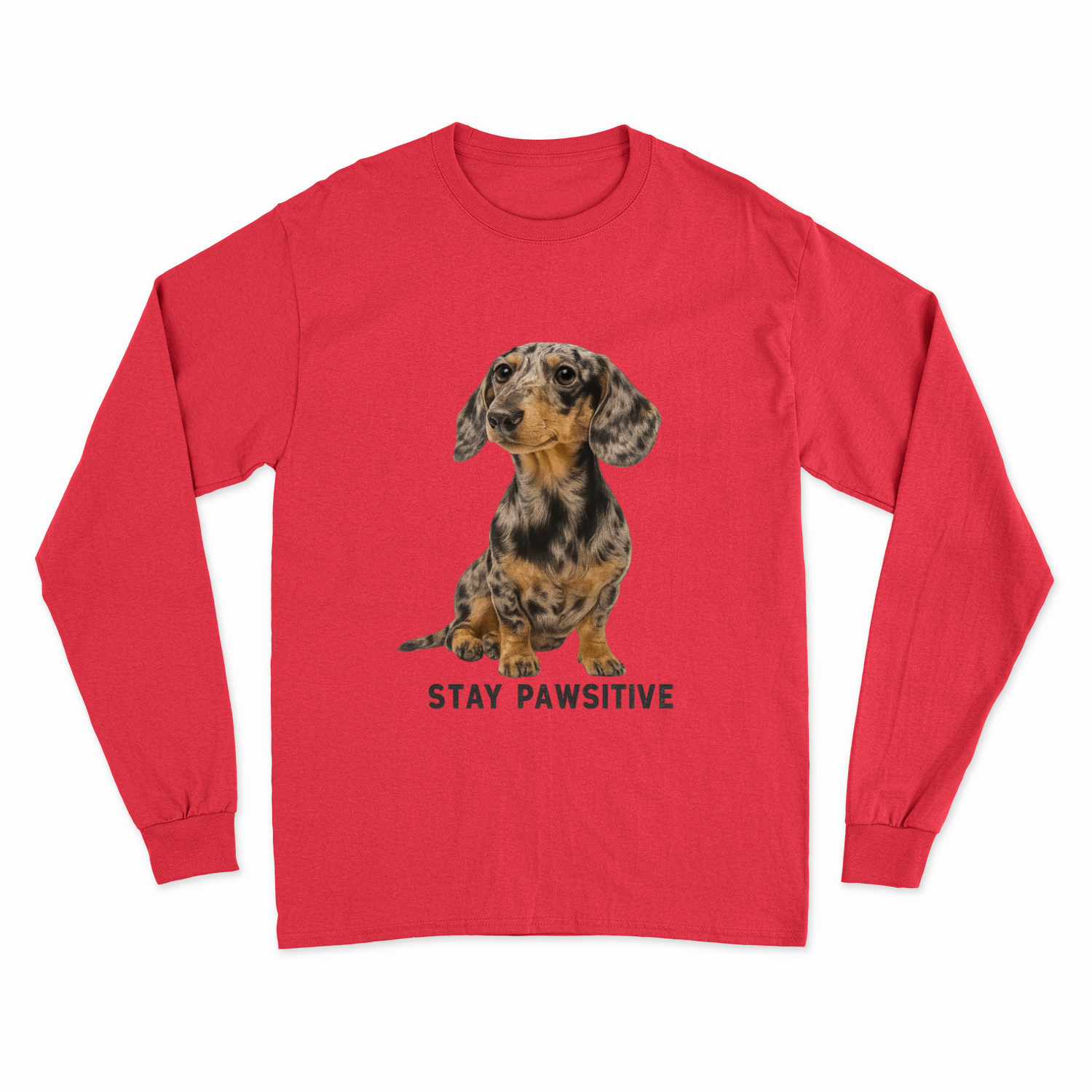 Stay Pawsitive Sweatshirt – Dackel-Power für warme, positive Tage-Sweatshirt-True Insights