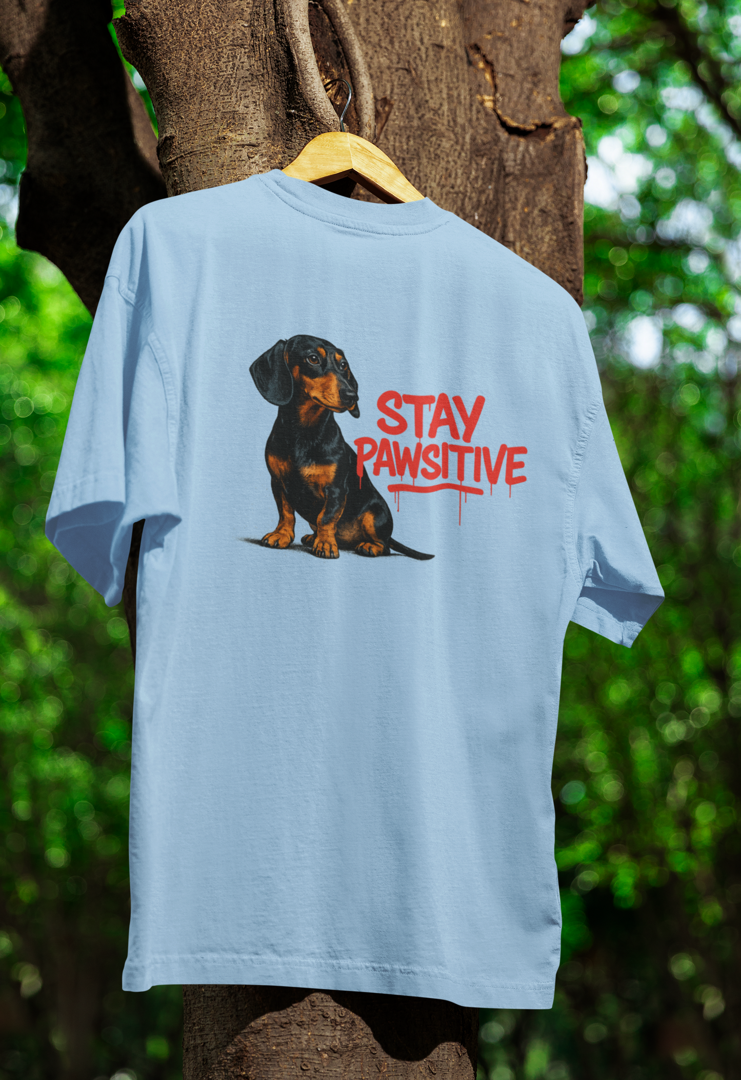Stay Pawsitive T-Shirt – Dackel-Motiv für gute Laune & positive Vibes-T-Shirt-True Insights