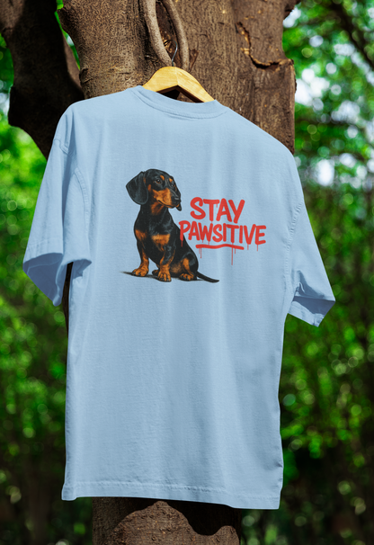 Stay Pawsitive T-Shirt – Dackel-Motiv für gute Laune & positive Vibes-T-Shirt-True Insights