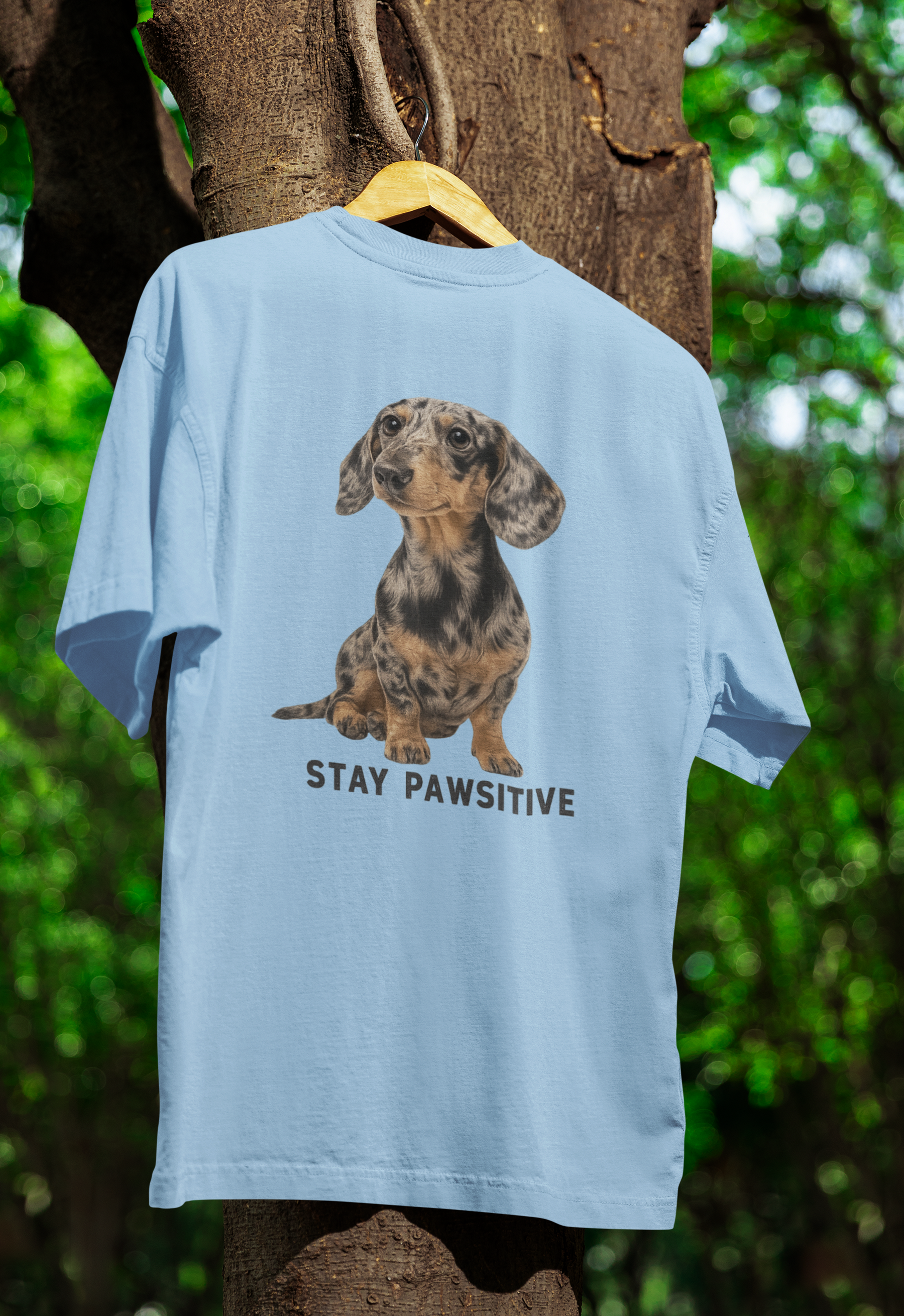 Stay Pawsitive T-Shirt – Dackel-Motiv für gute Laune & positive Vibes-T-Shirt-True Insights