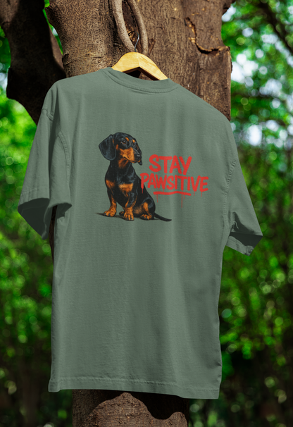 Stay Pawsitive T-Shirt – Dackel-Motiv für gute Laune & positive Vibes-T-Shirt-True Insights