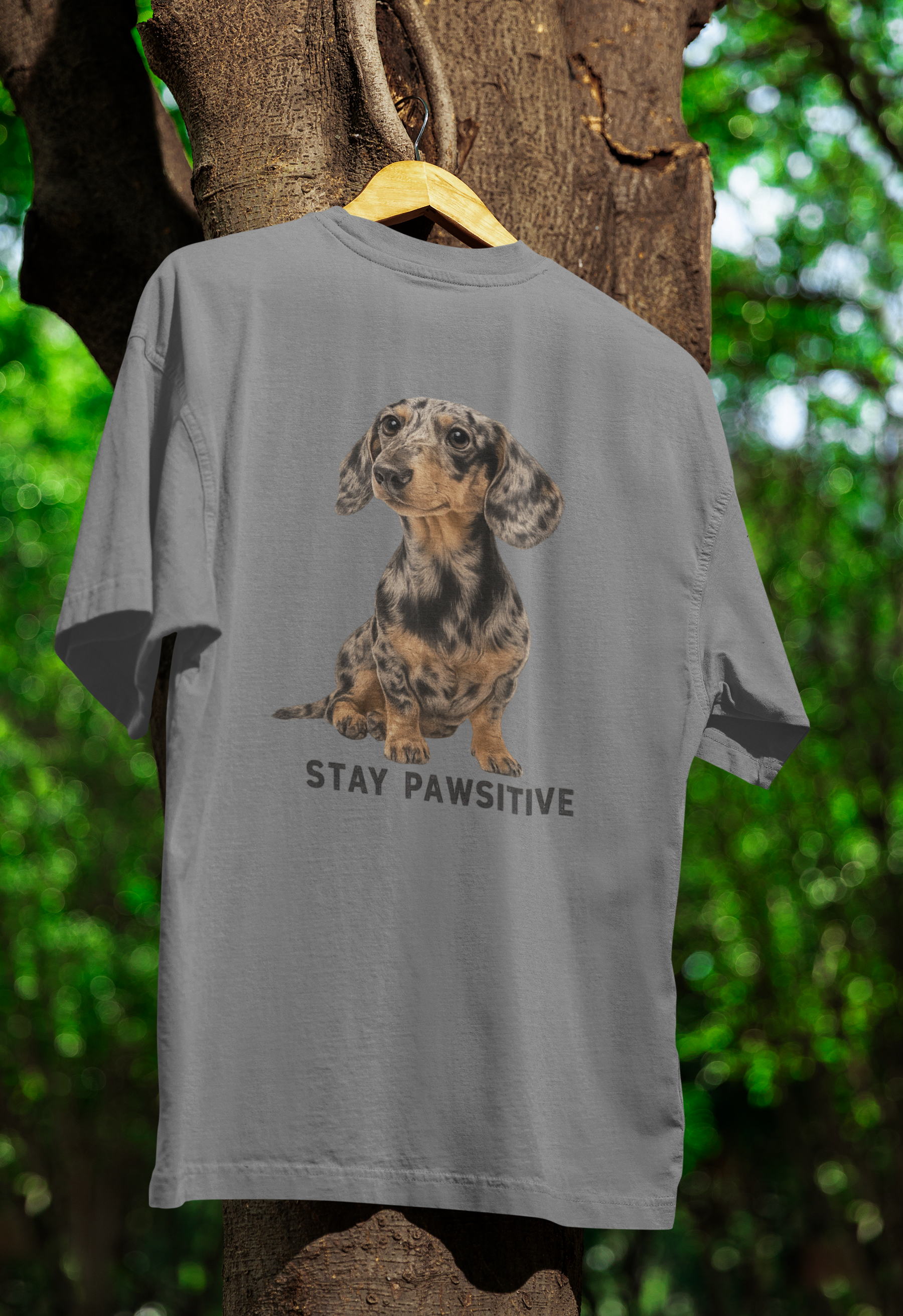 Stay Pawsitive T-Shirt – Dackel-Motiv für gute Laune & positive Vibes-T-Shirt-True Insights
