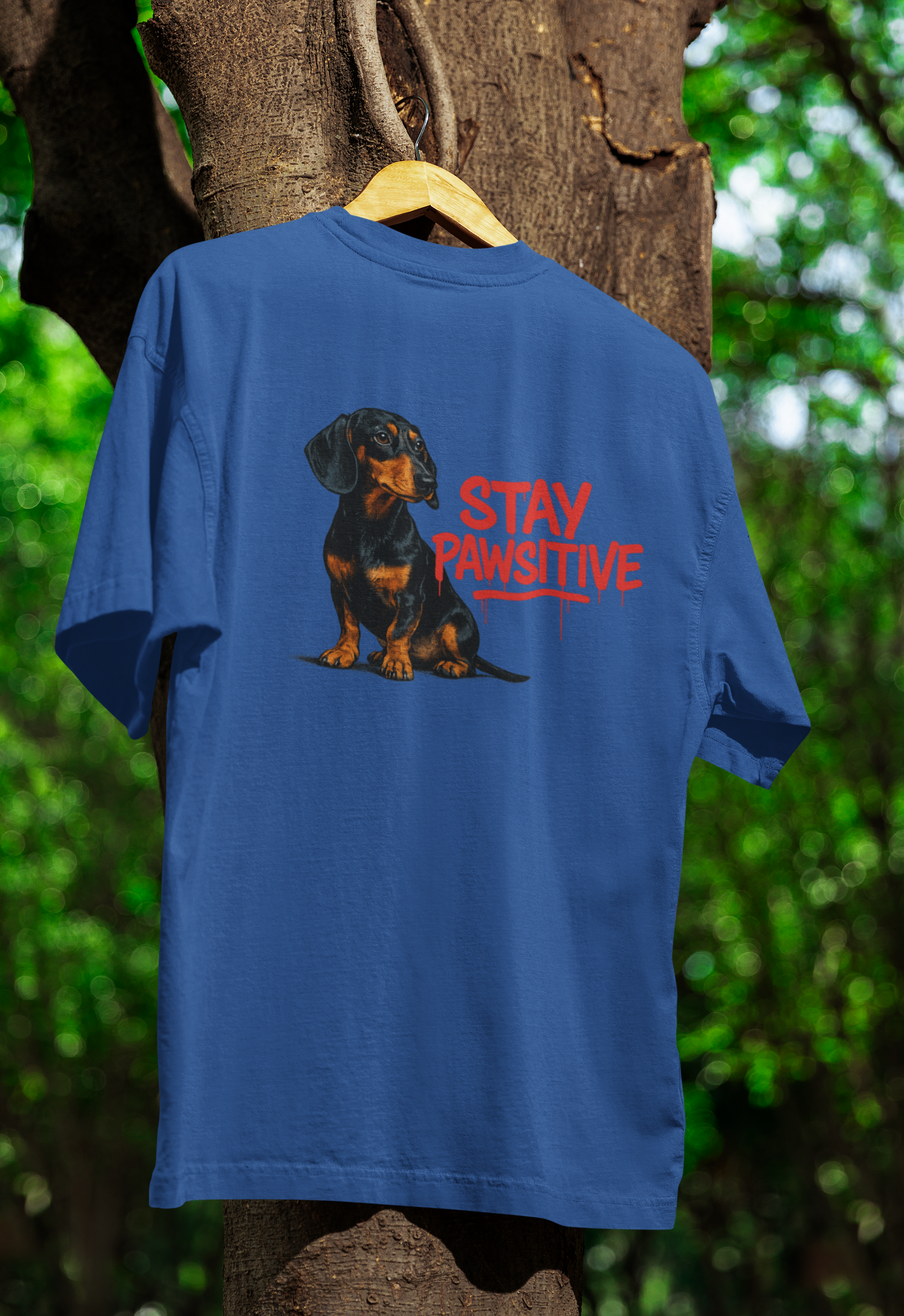 Stay Pawsitive T-Shirt – Dackel-Motiv für gute Laune & positive Vibes-T-Shirt-True Insights