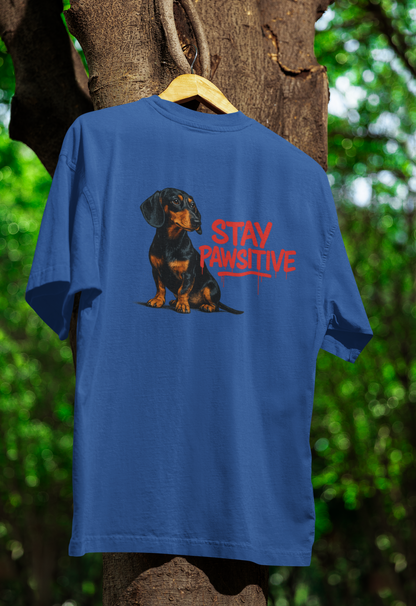 Stay Pawsitive T-Shirt – Dackel-Motiv für gute Laune & positive Vibes-T-Shirt-True Insights