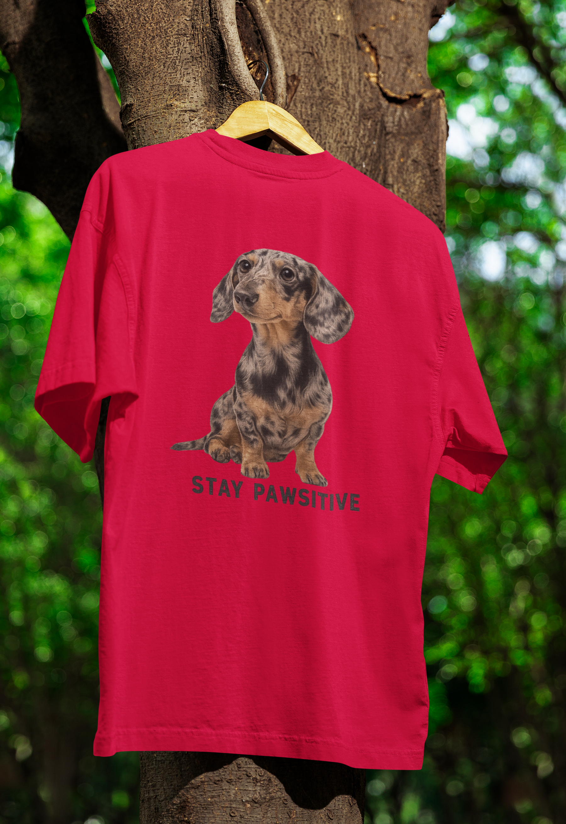 Stay Pawsitive T-Shirt – Dackel-Motiv für gute Laune & positive Vibes-T-Shirt-True Insights