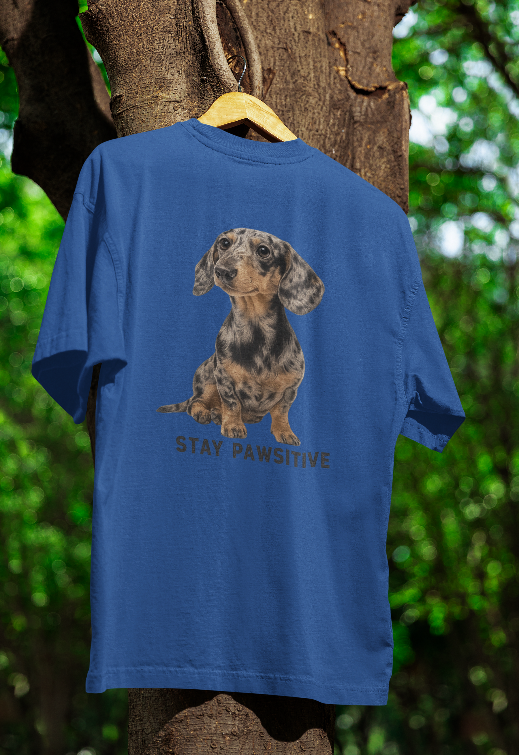 Stay Pawsitive T-Shirt – Dackel-Motiv für gute Laune & positive Vibes-T-Shirt-True Insights