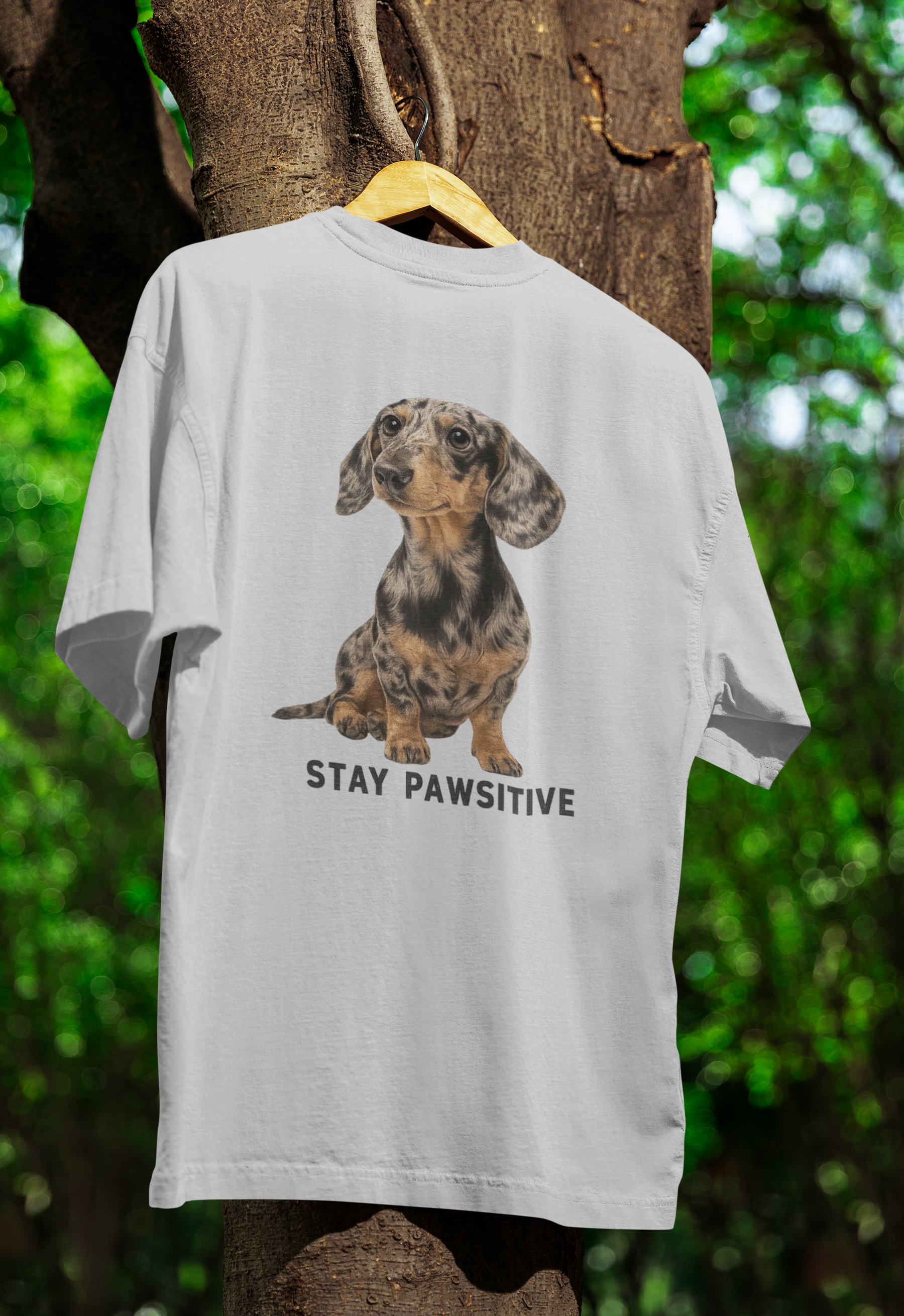 Stay Pawsitive T-Shirt – Dackel-Motiv für gute Laune & positive Vibes-T-Shirt-True Insights