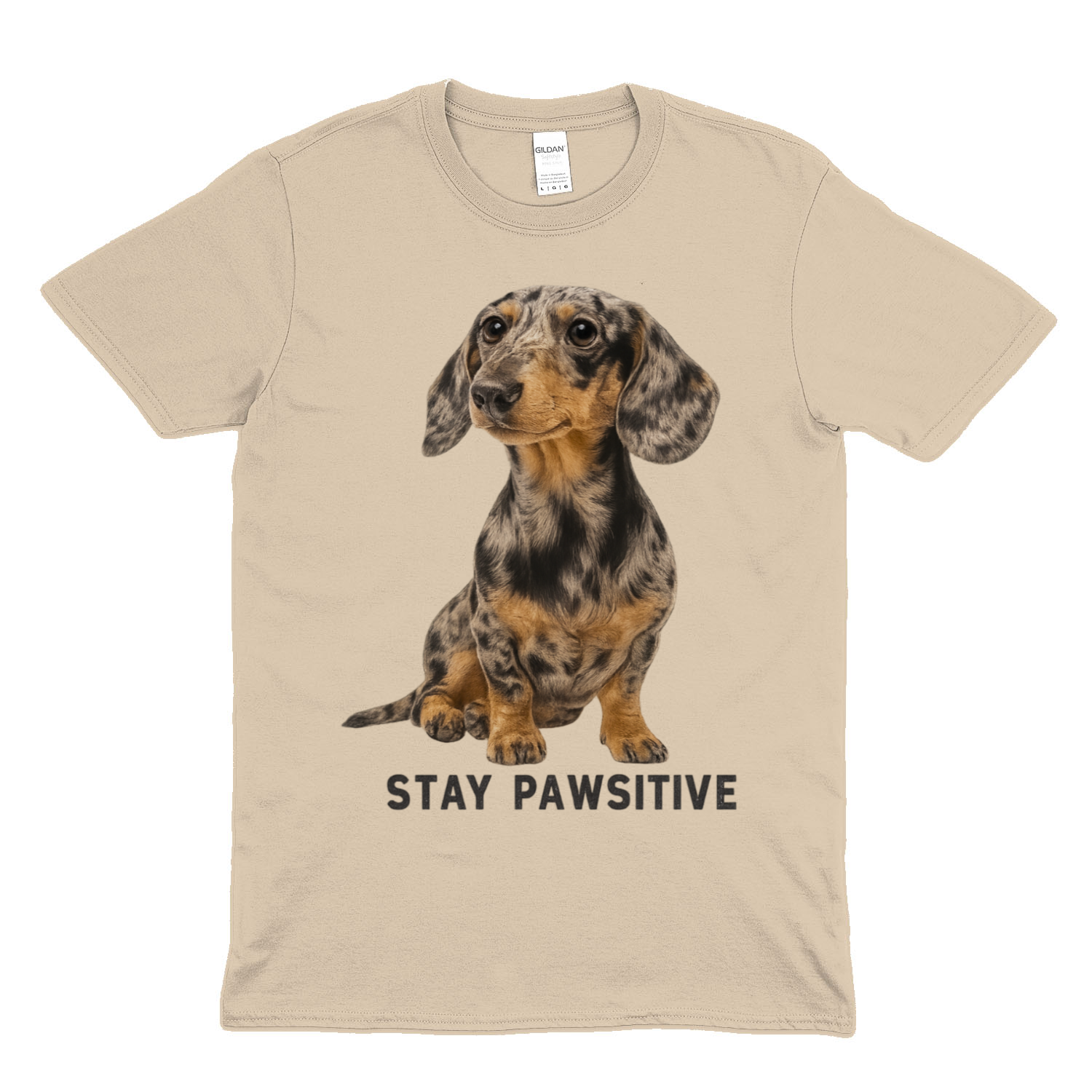 Stay Pawsitive T-Shirt – Dackel-Motiv für gute Laune & positive Vibes-T-Shirt-True Insights