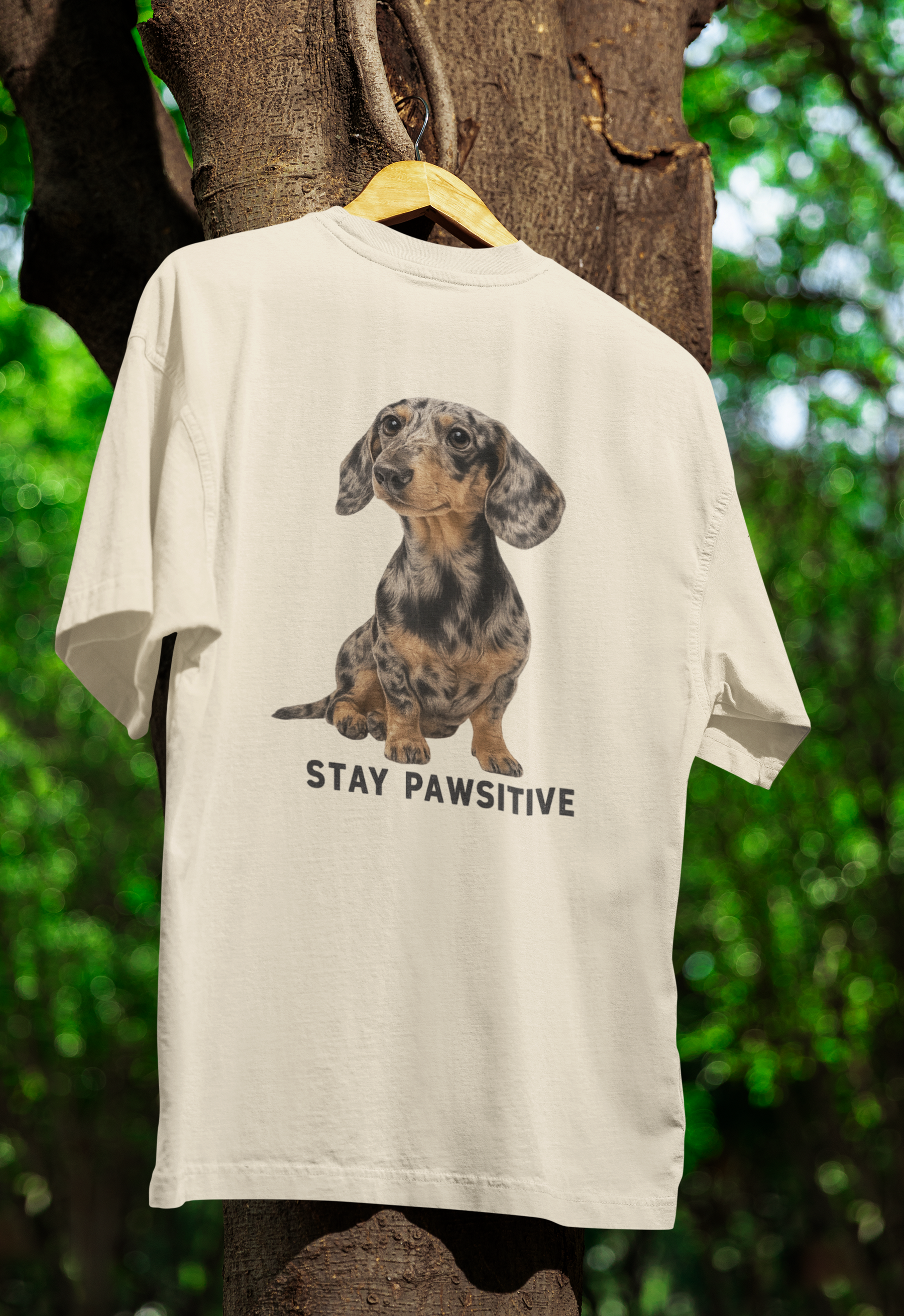 Stay Pawsitive T-Shirt – Dackel-Motiv für gute Laune & positive Vibes-T-Shirt-True Insights
