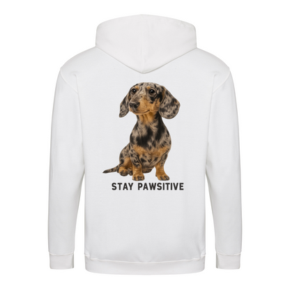 Stay Pawsitive Zip Hoodie – Dackel-Chic mit positiver Energie-Zip Hoodie-True Insights