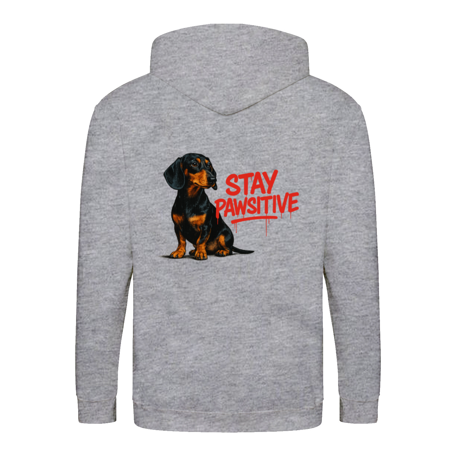 Stay Pawsitive Zip Hoodie – Dackel-Chic mit positiver Energie-Zip Hoodie-True Insights