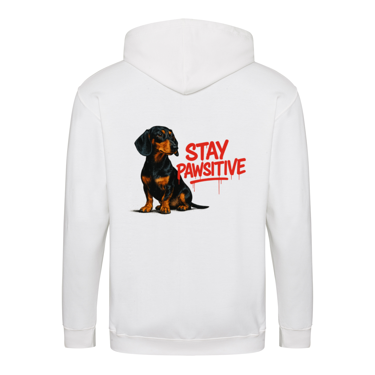 Stay Pawsitive Zip Hoodie – Dackel-Chic mit positiver Energie-Zip Hoodie-True Insights