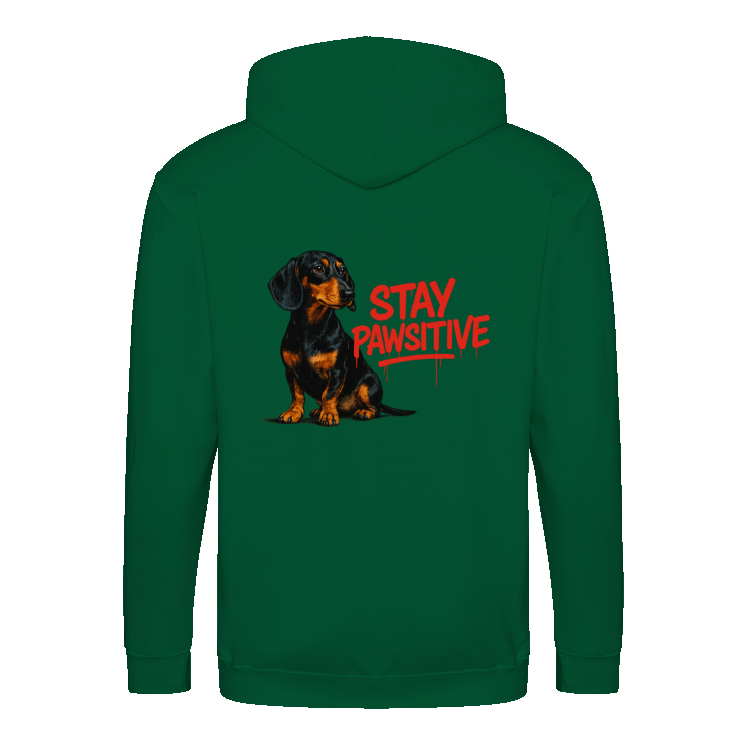 Stay Pawsitive Zip Hoodie – Dackel-Chic mit positiver Energie-Zip Hoodie-True Insights