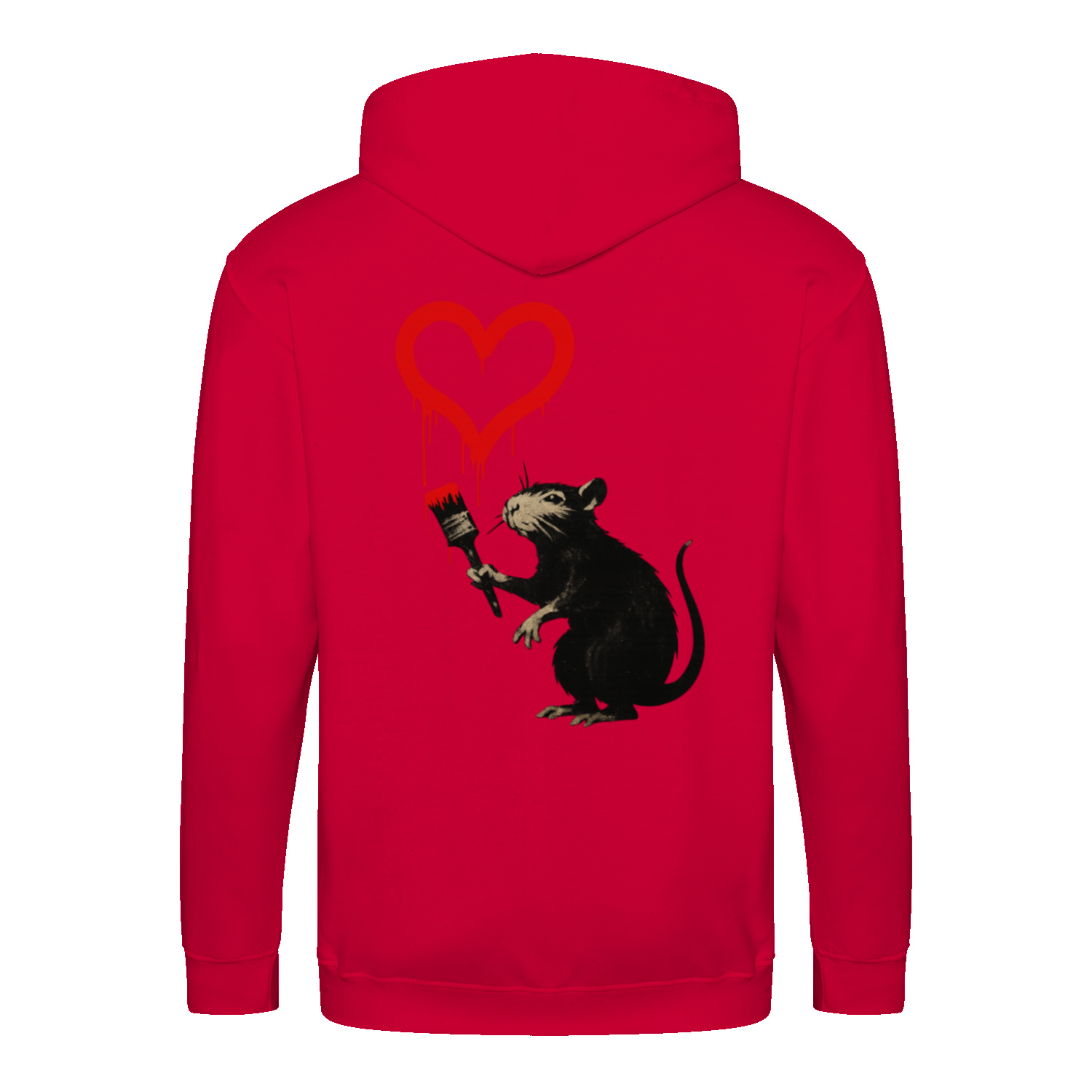 Zip Hoodie Ratte mit Herz – Urban Streetart Style-True Insights