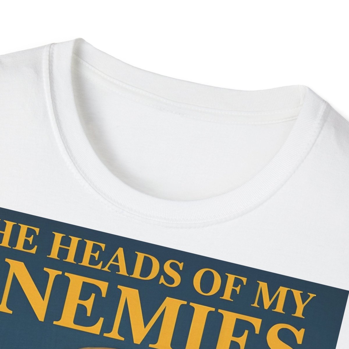 T-Shirt „The Heads of My Enemies“ – Retro-Satire mit Kinderbuch-Flair – Freches Satire-Design für mutige Statements | True Insights