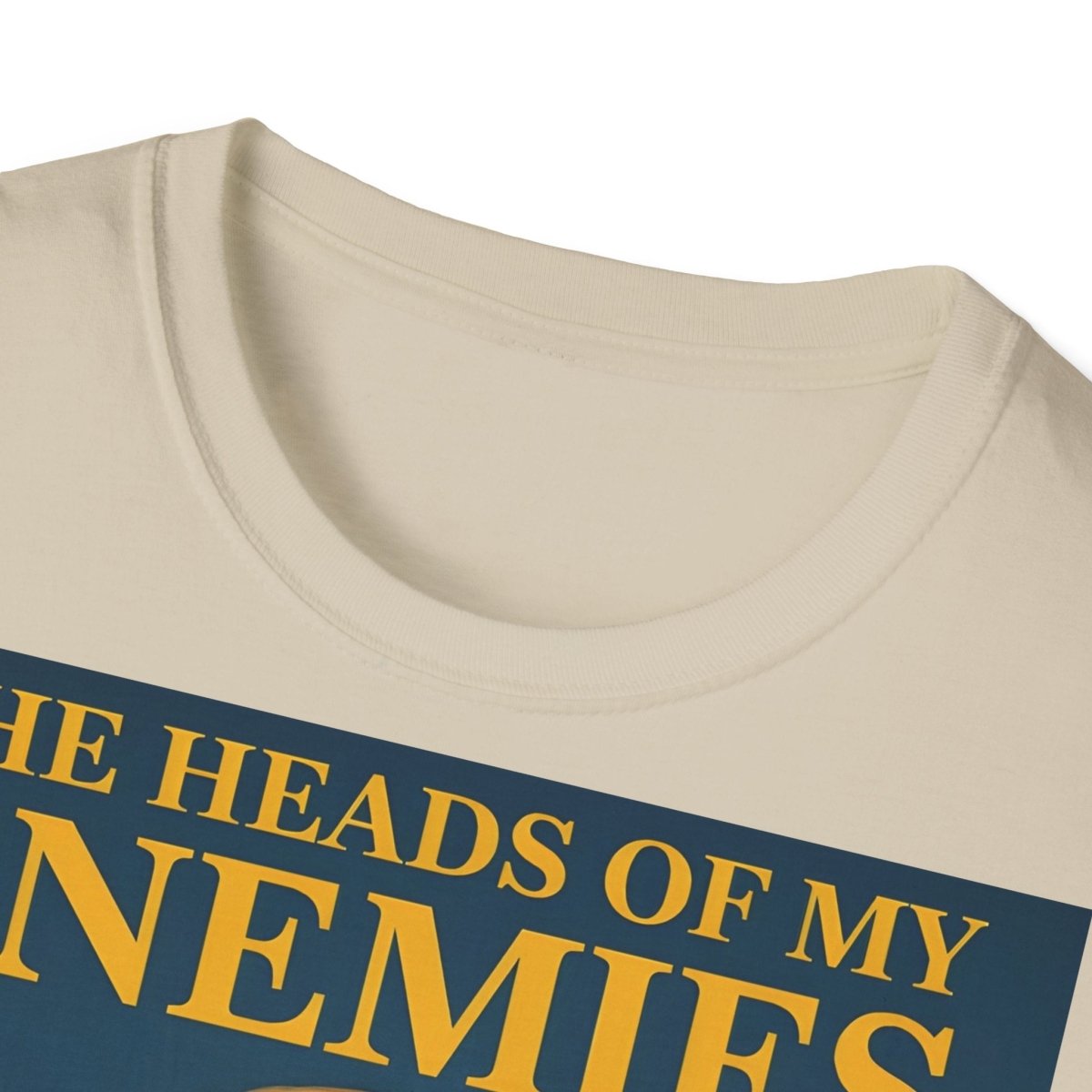 T-Shirt „The Heads of My Enemies“ – Retro-Satire mit Kinderbuch-Flair – Freches Satire-Design für mutige Statements | True Insights