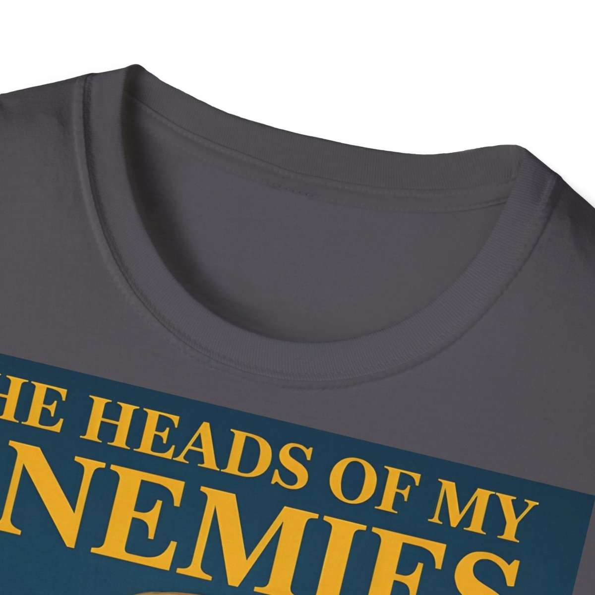 T-Shirt „The Heads of My Enemies“ – Retro-Satire mit Kinderbuch-Flair – Freches Satire-Design für mutige Statements | True Insights