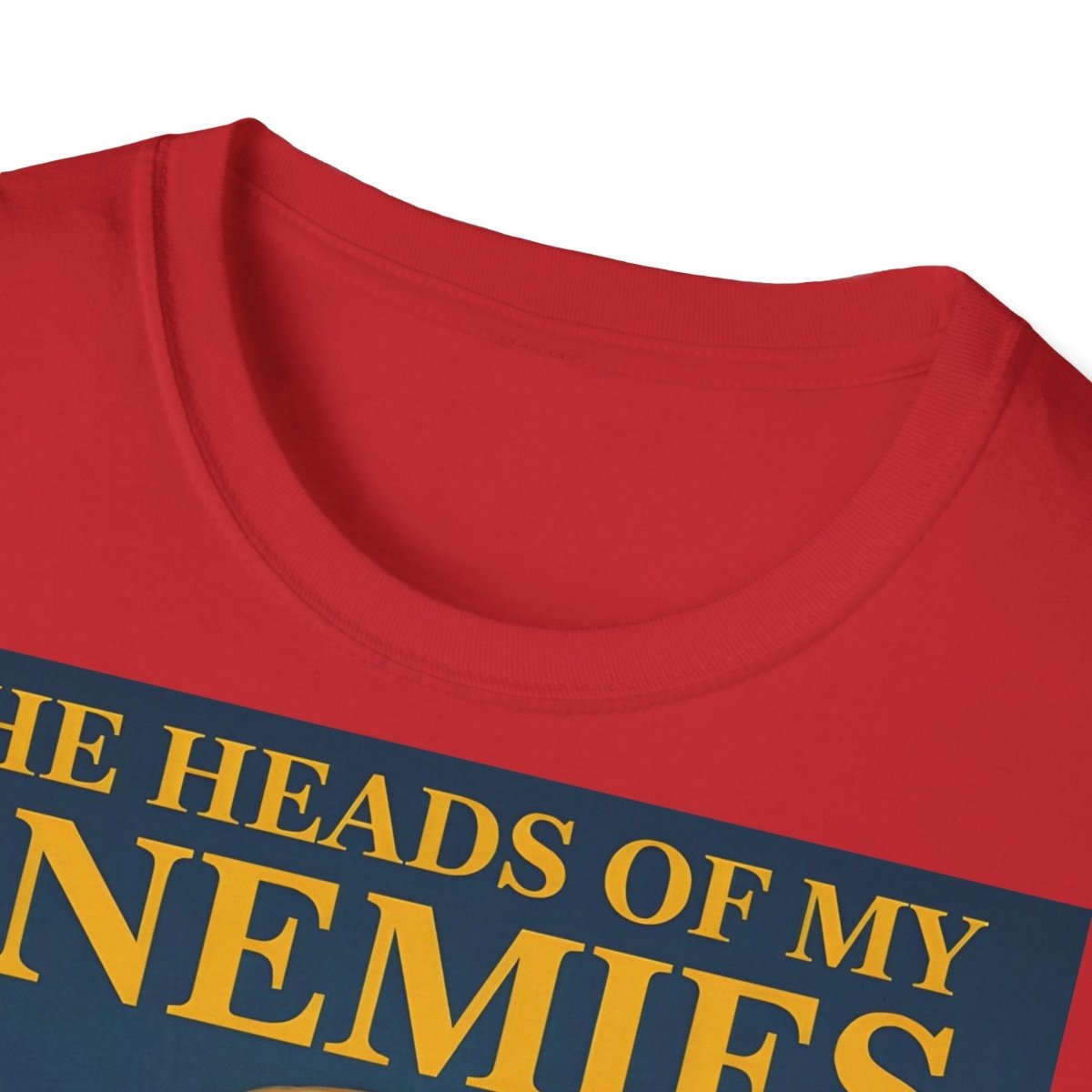 T-Shirt „The Heads of My Enemies“ – Retro-Satire mit Kinderbuch-Flair – Freches Satire-Design für mutige Statements | True Insights