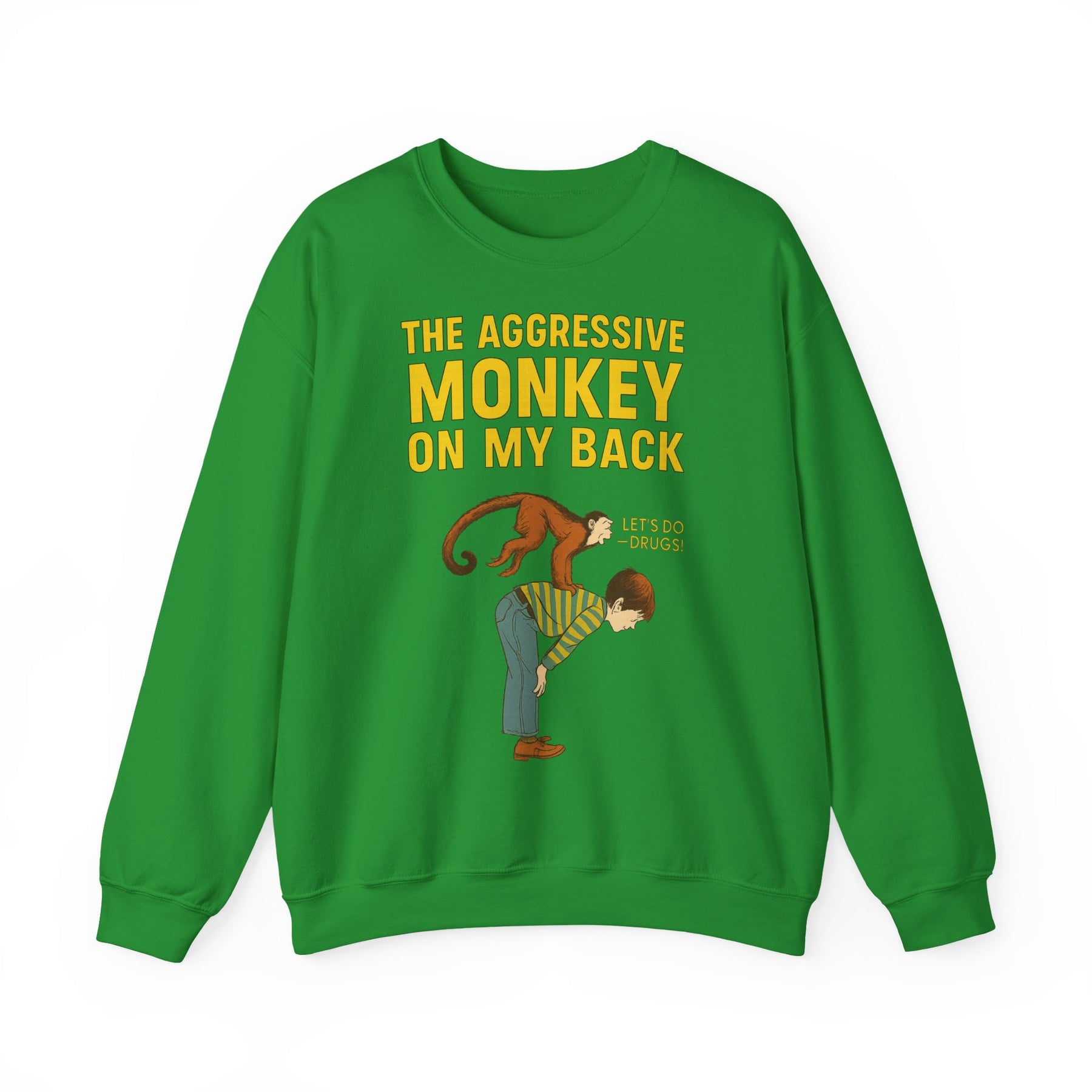 🐒 The Aggressive Monkey on My Back –atire Sweatshirt im Retro-Stil – Freches Satire-Design für mutige Statements | True Insights