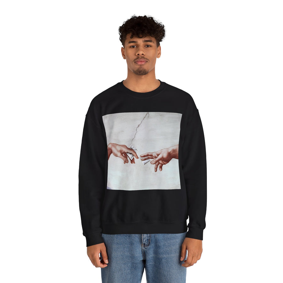 The Deal Sweatshirt – Satirical art meets streetwear | Michelangelo Meme Design